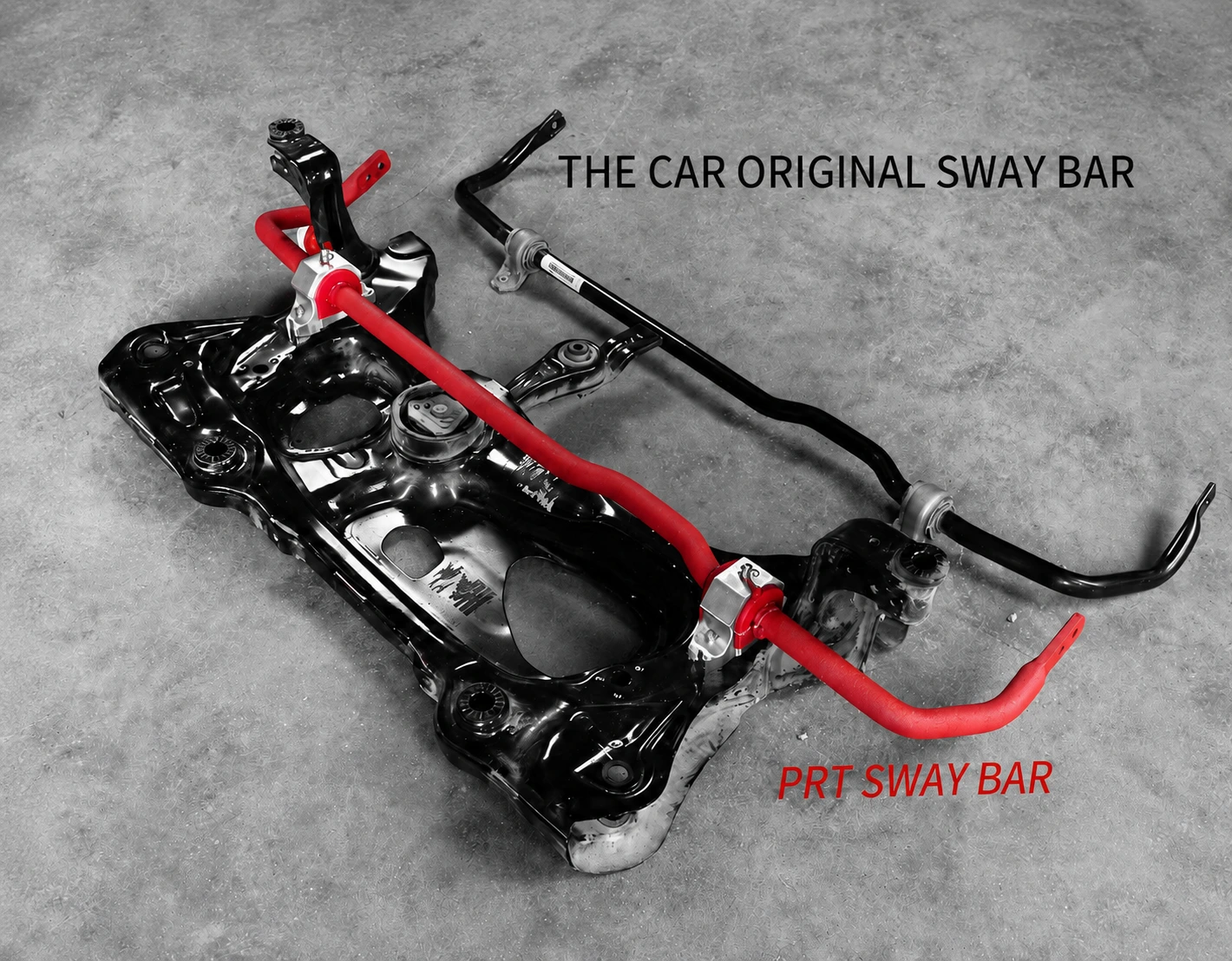 Thicker sway bar compared with standard OE-style bar
